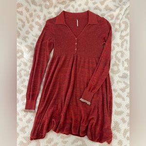 Free People Rain or Shine knit sweater dress